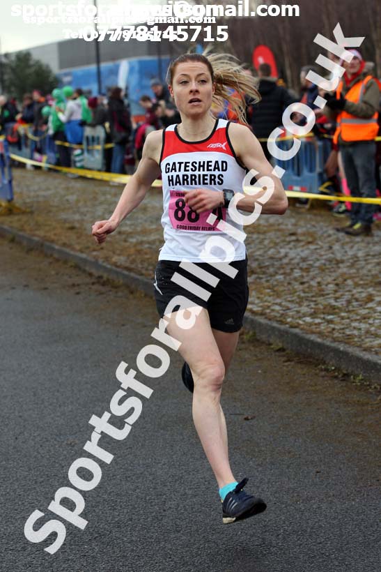 Senior womens Good Friday Elswick Harriers Relay, Newburn, Newcastle. Photo: David T. Hewitson/Sports for All Pics